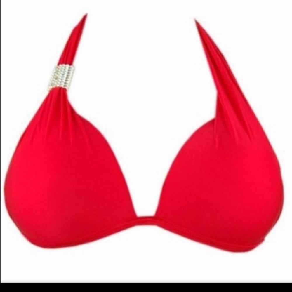 🤑SALE🤑 Summertime Fine Aqua Bling Red Bikini - Picture 3 of 6